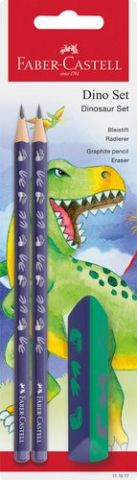 LAPIZ de GRAFITO FABER-CASTELL HB DINOSAURIO AZUL