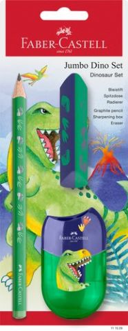 LAPIZ de GRAFITO FABER-CASTELL JUMBO HB DINOSAURIO