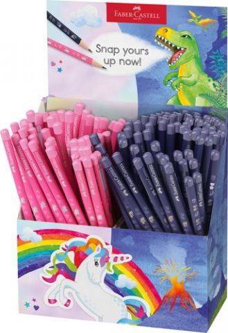 LAPIZ de GRAFITO FABER-CASTELL DINOSAURIOS & UNICO