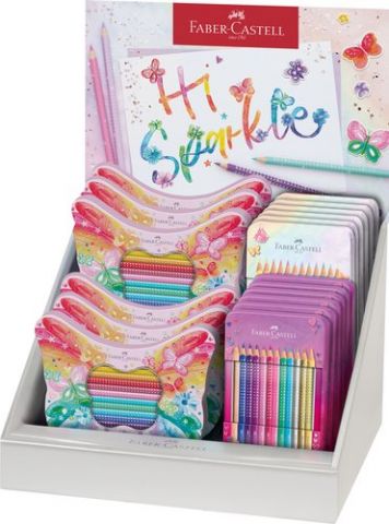 LAPICES de COLORES FABER-CASTELL SPARKLE EXPOSITOR