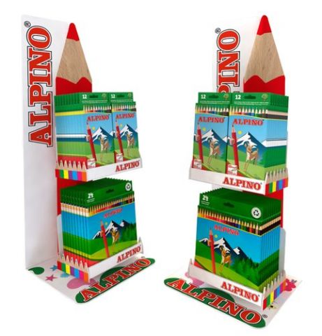 LAPICES de COLORES ALPINO EXPOSITOR ESTRELLA de 36