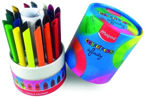 LAPICES de COLORES MAPED INFINITY BOTE de 24