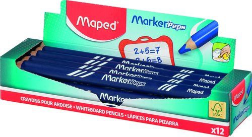 LAPIZ MARCADOR MAPED PARA PIZARRA AZUL