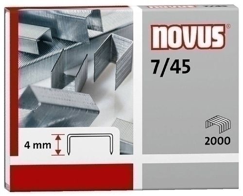GRAPAS NOVUS  7/45 GALVANIZADAS caja de 2000