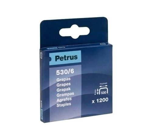 GRAPAS PETRUS CLAVADORA 530/ 6 mm. COBREADAS caja