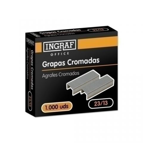 GRAPAS OFFICE GRUESOS 23/13 GALVANIZADAS caja de 1