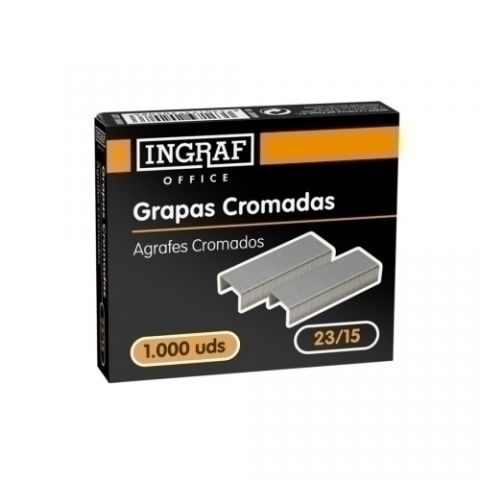 GRAPAS OFFICE GRUESOS 23/15 GALVANIZADAS caja de 1