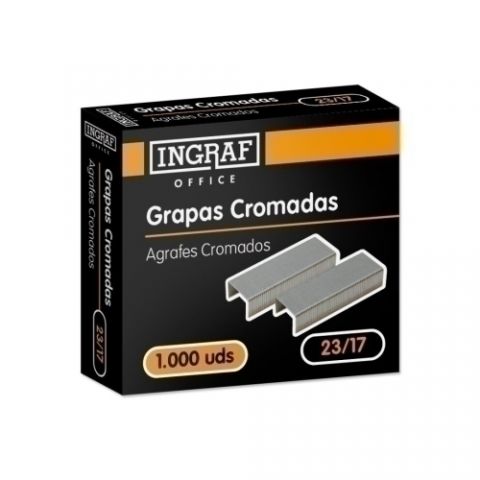 GRAPAS OFFICE GRUESOS 23/17 GALVANIZADAS caja de 1