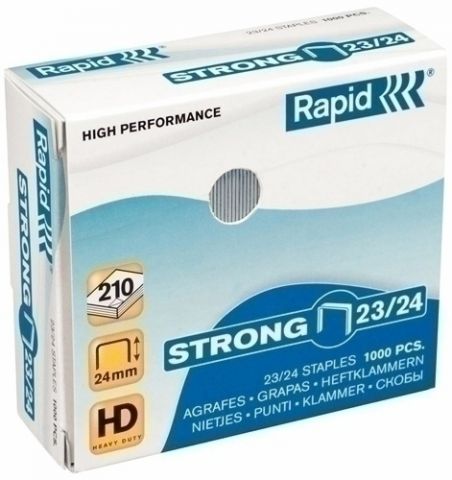 GRAPAS RAPID STRONG 23/24 mm. GALVANIZADAS caja de