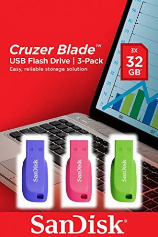 Sandisk Cruzer Blade 3x 32GB unidad flash USB USB
