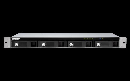 QNAP TR-004U unidad de disco multiple Negro, Gris