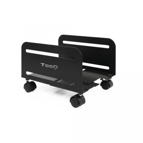 TooQ Soporte metálico para CPU de suelo con ruedas