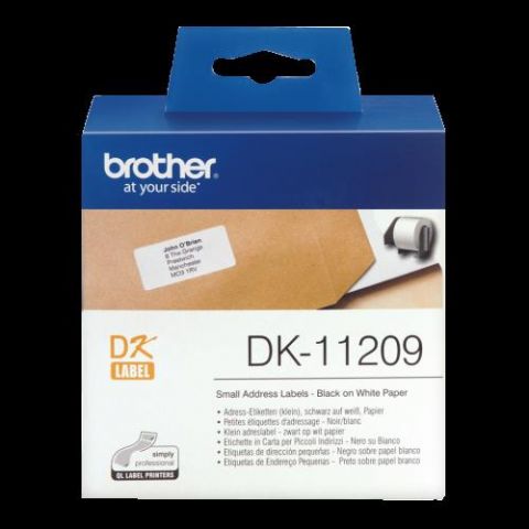 BROTHER ETIQUETAS DE DIRECCIÓN PEQUEÑAS 62MMX29MM,