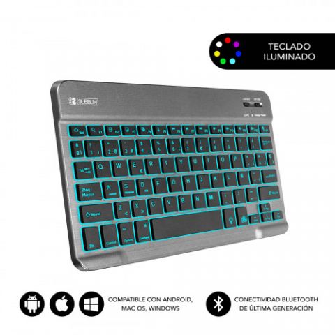 SUBBLIM Teclado Retroiluminado Bluetooth Smart Bac