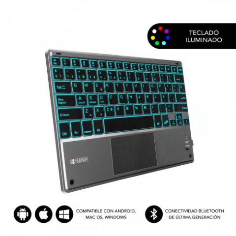 SUBBLIM Teclado Bluetooth Smart Backlit BT Keyboar