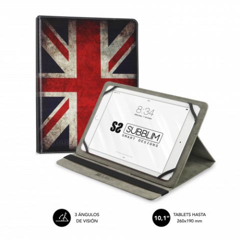 SUBBLIM Funda Tablet Universal TRENDY CASE ENGLAND