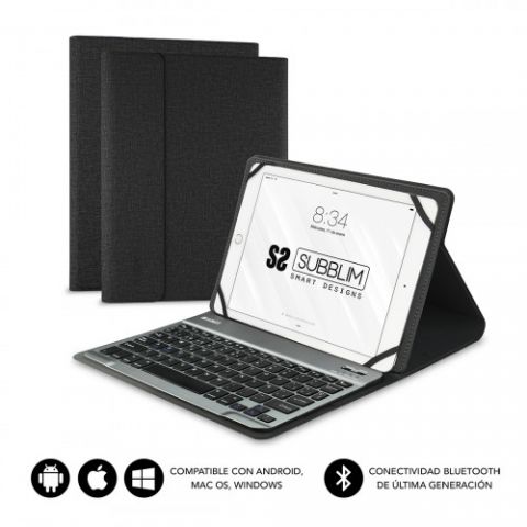 SUBBLIM Funda con Teclado KEYTAB PRO BLUETOOTH 10,