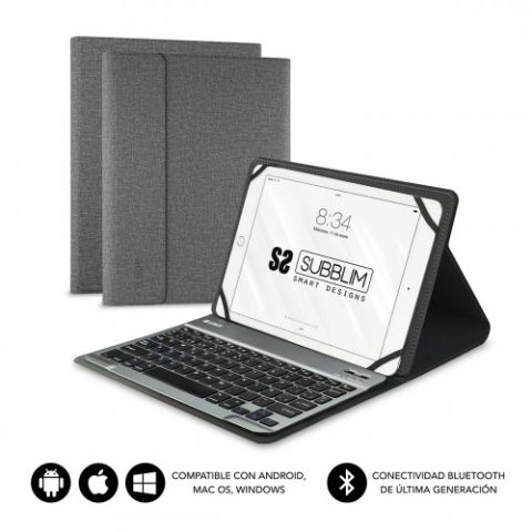 SUBBLIM Funda con Teclado KEYTAB PRO BLUETOOTH 10,