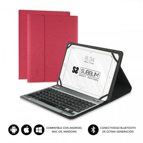 SUBBLIM Funda con Teclado KEYTAB PRO BLUETOOTH 10,