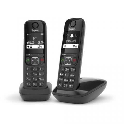 Gigaset AS690 Duo Teléfono DECT/analógico Identifi