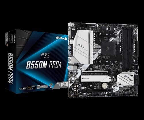 Asrock B550M Pro4 AMD B550 Zócalo AM4 micro ATX