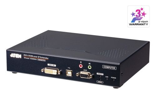ATEN Transmisor KVM por IP DVI-I single display US