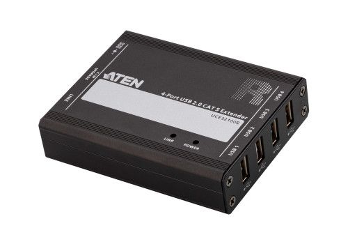 ATEN Extensor USB 2.0 por Cat 5 con hub de cuatro