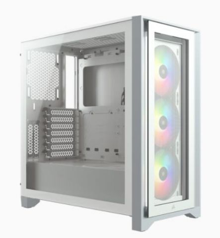 CAJA CORSAIR ICUE 4000X RGB TEMPERED GLASS BLANCA