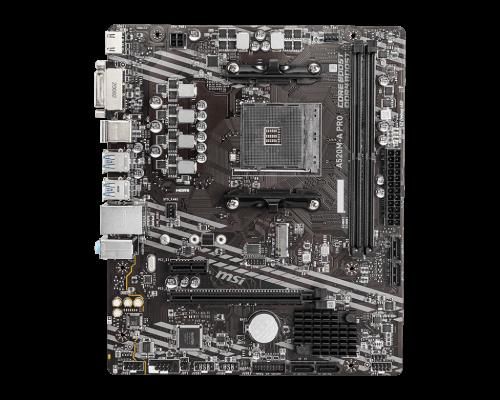 MSI A520M-A PRO placa base AMD A520 Zócalo AM4 mic