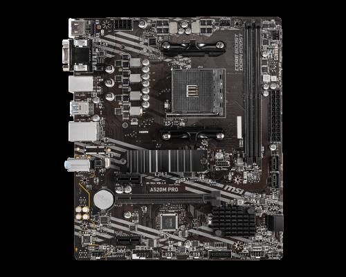 MSI A520M PRO placa base AMD A520 Zócalo AM4 micro