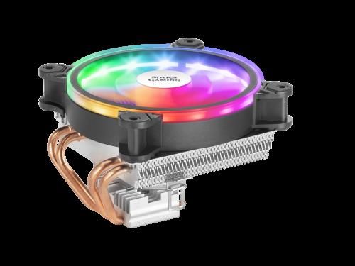 MARS GAMING MCPU220 CPU COOLER, ARGB 12CM PWM FAN,