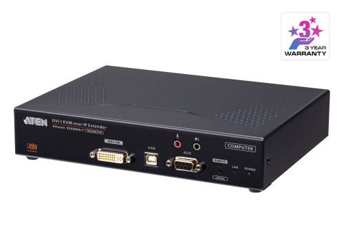 ATEN Transmisor de KVM DVI-I a través de IP de una