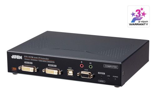 ATEN Transmisor de KVM DVI-I a través de IP de dob