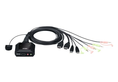Aten CS22H interruptor KVM Negro