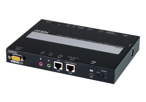 Aten 1 switch KVM a través de IP VGA de un solo pu