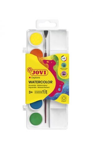 ACUARELAS JOVI 22 mm ESTUCHE de  6