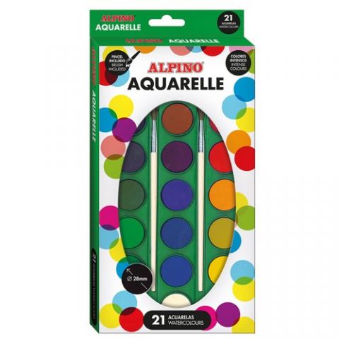 ACUARELAS ALPINO ESTUCHE de 21