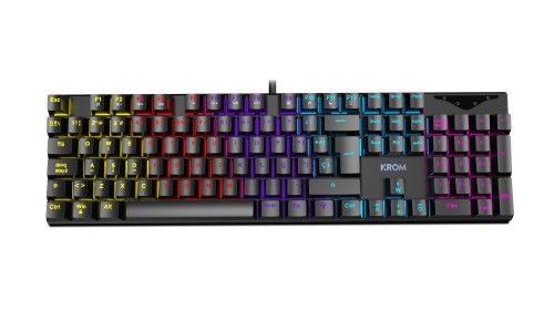 KROM TECLADO GAMING KASIC. MECANICO. TECLAS RETROI