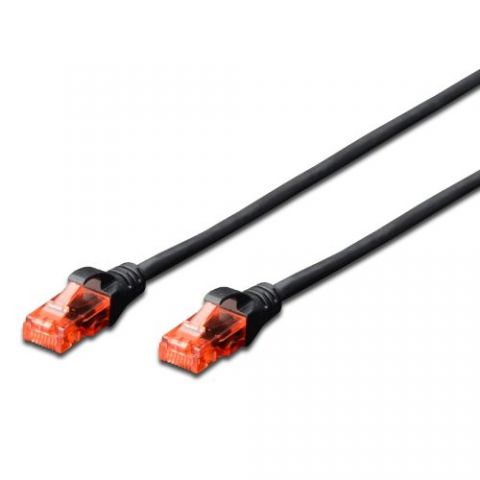 Ewent EW-6U-030 cable de red Negro 3 m Cat6 U/UTP