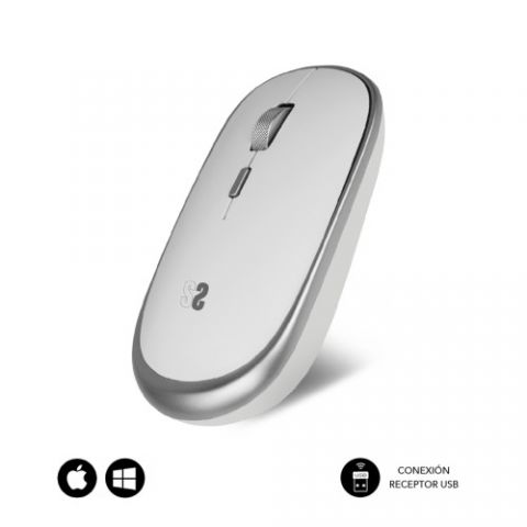 RATÓN ÓPTICO INALÁMBRICO WIRELESS MINI MOUSE SILVE