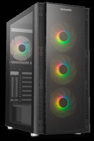 NOX CAJA ATX HUMMER HORUS. SEMITORRE. ARGB. FRONTA