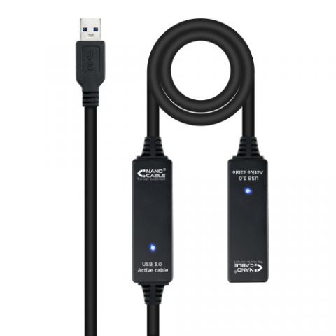 Nanocable Cable USB 3.0 prolongador con amplificad