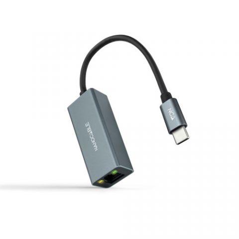 Nanocable Conversor USB-C a Ethernet Gigabit 10/10