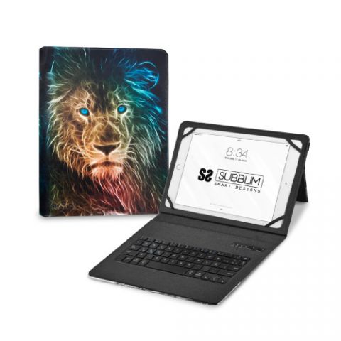 SUBBLIM Funda con Teclado Keytab Pro BT Trendy Leo