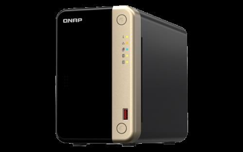 QNAP TS-264 NAS Torre Ethernet Negro, Oro N5095