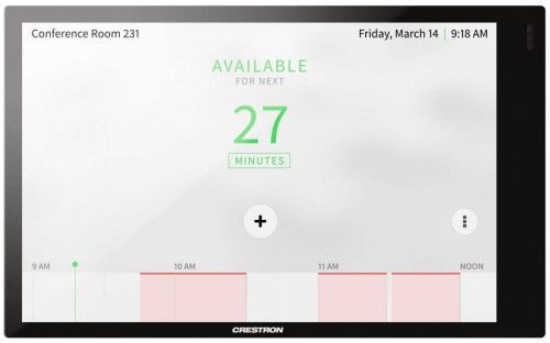 CRESTRON 7 IN. WALL MOUNT TOUCH SCREEN, BLACK SMOO