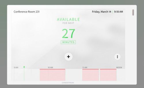 CRESTRON 7 IN. WALL MOUNT TOUCH SCREEN, WHITE SMOO