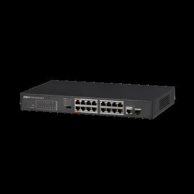 (DH-PFS3117-16ET-135) DAHUA SWITCH POE 16 PUERTOS