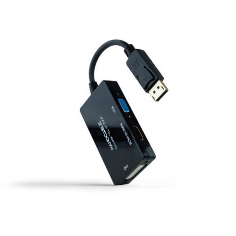 Nanocable Conversor DISPLAYPORT a HDMI/DVI/VGA, 20