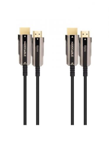 NANOCABLE CABLE HDMI V2.0 AOC 4K@60HZ 18Gbps NEGRO